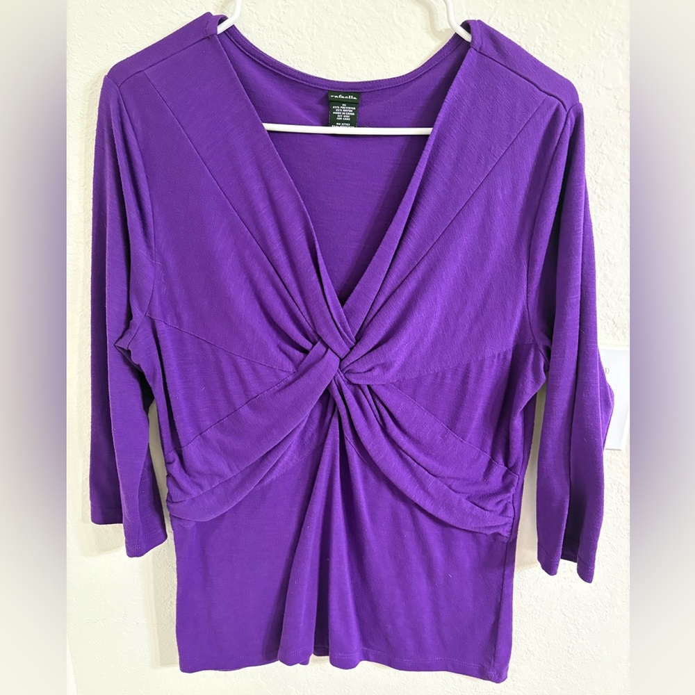 Rafaella Vibrant Purple Blouse. EUC.
